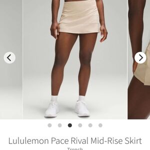 Lululemon pace rival skirt 6